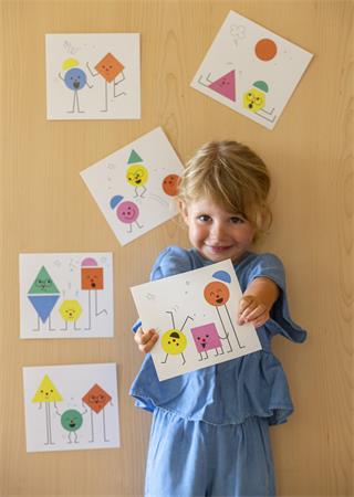 Geometriai matricás készlet, APLI Kids "Geometric", érzelmek