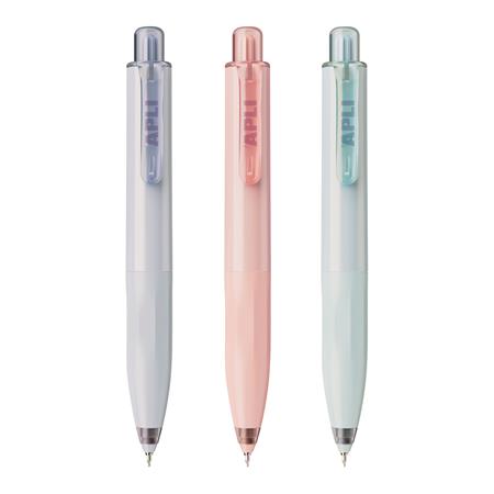 Mini zseléstoll display, 0,5 mm, nyomógombos, APLI "Pocket Gel", vegyes pasztell színek