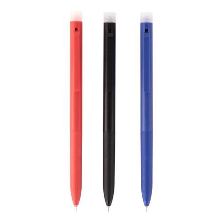 Zseléstoll, 0,5 mm, nyomógombos, radírozható, APLI "Erasable", vegyes színek