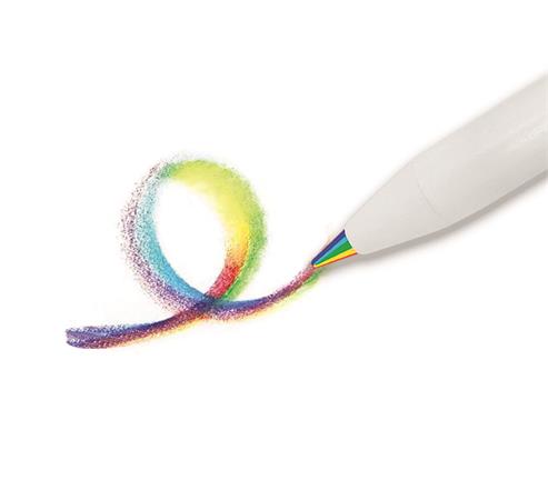 Színes töltőceruza készlet, többszínű írásvonal, APLI "Color Click Mix"