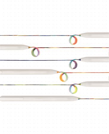 Színes töltőceruza készlet, többszínű írásvonal, APLI "Color Click Mix"