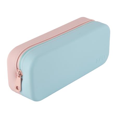 Tolltartó, display, cipzáras, szilikon, kétszínű, APLI "Pastel", vegyes színek