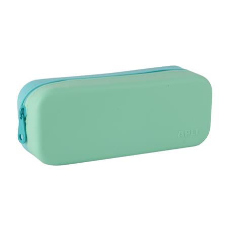 Tolltartó, display, cipzáras, szilikon, kétszínű, APLI "Pastel", vegyes színek