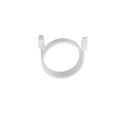 Töltőkábel, USB-C - USB-C, mágneses, 100W, 1 m, AVAX "CB610W Magnety", fehér