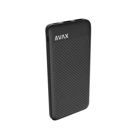 Power bank, 20.000mAh, 20W, AVAX "PB220", fekete