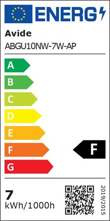 LED izzó, GU10 spot, 7W, 620lm, 4000K, AVIDE