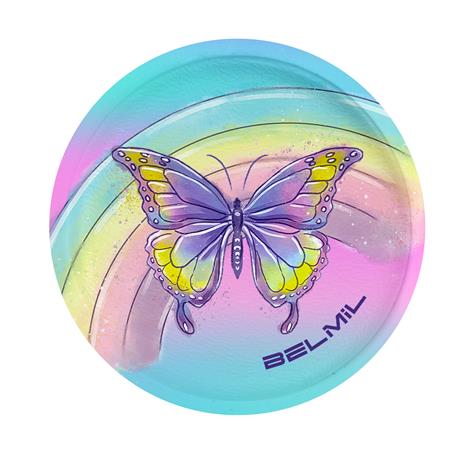 Matrica, tépőzáras, Classy Plus táskához, BELMIL "Rainbow Love", szivárvány