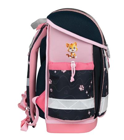 Iskolatáska, fémcsat, BELMIL "Classy Cute Kitten", cica