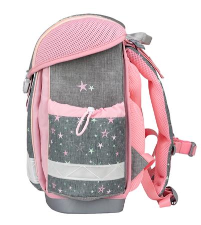 Iskolatáska, fémcsat, BELMIL "Classy Shine Bright", csillagok