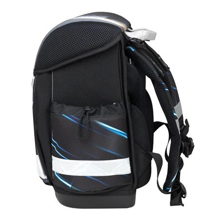 Iskolatáska, fémcsat, BELMIL "Classy Midnight Turbo", versenyautó