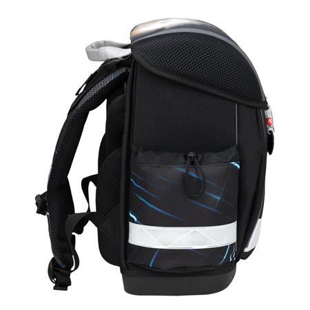 Iskolatáska, fémcsat, BELMIL "Classy Midnight Turbo", versenyautó