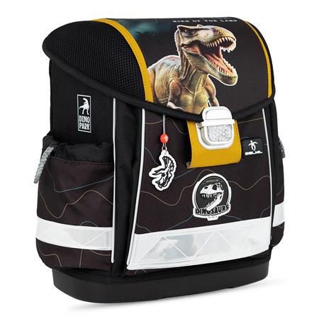 Iskolatáska, fémcsat, BELMIL "Classy Roar Storm", T-Rex dinoszaurusz