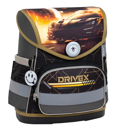 Iskolatáska, mágneszárral, BELMIL "Compact Drivex", versenyautó
