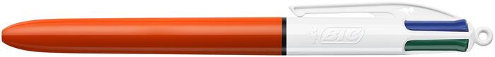 Golyóstoll, 0,3 mm, nyomógombos, négyszínű, BIC "4 Colours Fine"