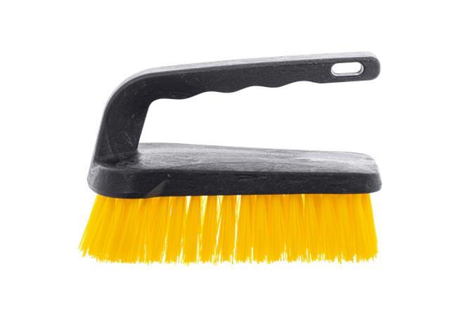 Súrolókefe, fogantyús, BONUS, sárga