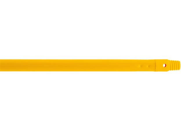 Nyél, menetes, bordázott, alukróm, 140 cm, BONUS "HAACP", sárga