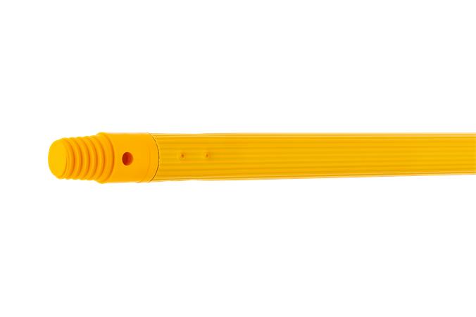 Nyél, menetes, bordázott, alukróm, 140 cm, BONUS "HAACP", sárga