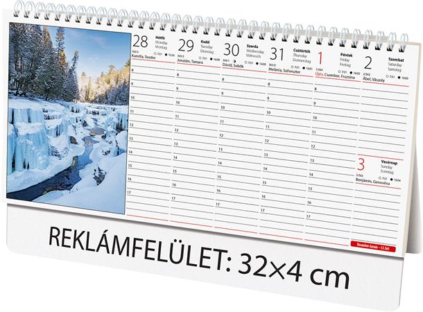 Naptár, asztali, álló, DAYLINER "Természet világa"