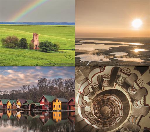 Naptár, fali, DAYLINER, "Hungary"