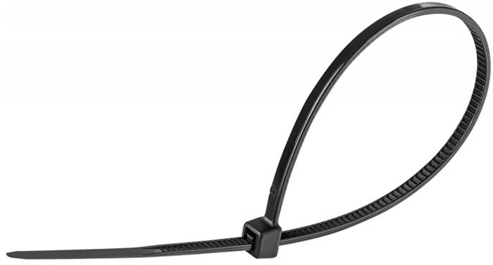 Kábelkötegelő, gyorskötöző, 2,5x150mm, DONAU "Tech", fekete