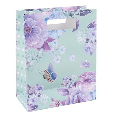 Ajándéktáska, 26x32,5x10 cm, DONAU "Home" vegyes minta