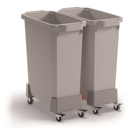 Szállítókocsi, 60 liter, rPP, DURABLE, grafit