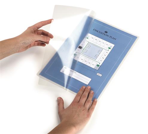 Hideglamináló fólia, A4, öntapadó, DURABLE "Sealit®"