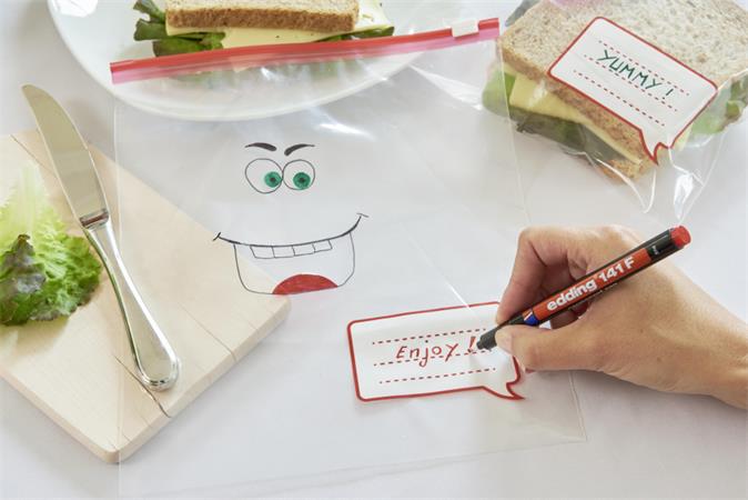 Alkoholos marker készlet, OHP, 0,6 mm, EDDING "141 F", 4 különböző szín