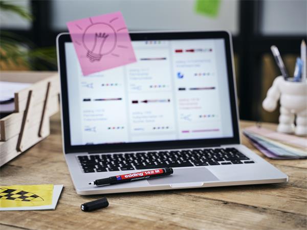 Alkoholos marker, OHP, 1 mm, EDDING "142 M", kék