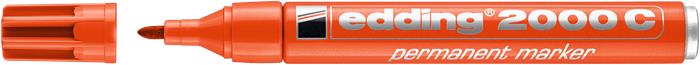 Alkoholos marker, 1,5-3 mm, kúpos, EDDING "2000", narancssárga