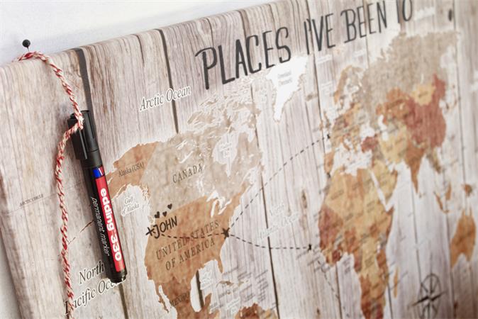 Alkoholos marker, 1-5 mm, vágott, EDDING "330", zöld