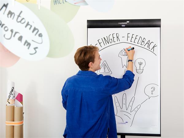 Flipchart marker készlet, 1,5-3 mm, kúpos, EDDING "380", 4 különböző szín