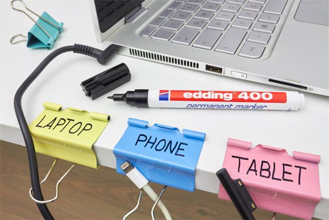 Alkoholos marker, 1 mm, EDDING "400", fekete