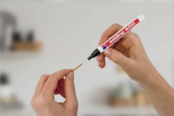 Alkoholos marker, 1 mm, EDDING "400", fekete