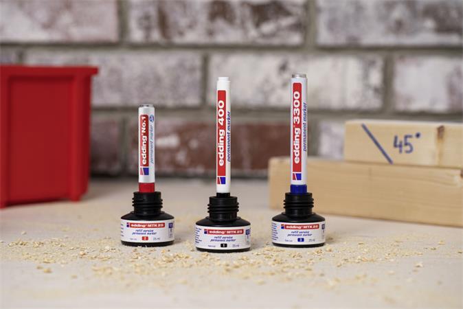 Alkoholos marker, 1 mm, EDDING "400", fekete