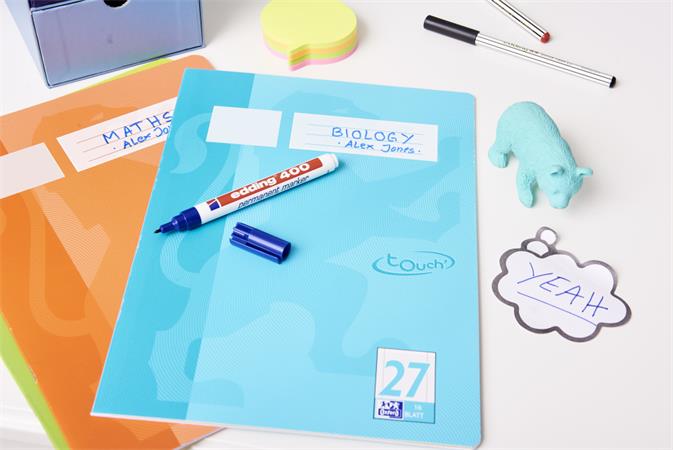 Alkoholos marker, 1 mm, EDDING "400", kék