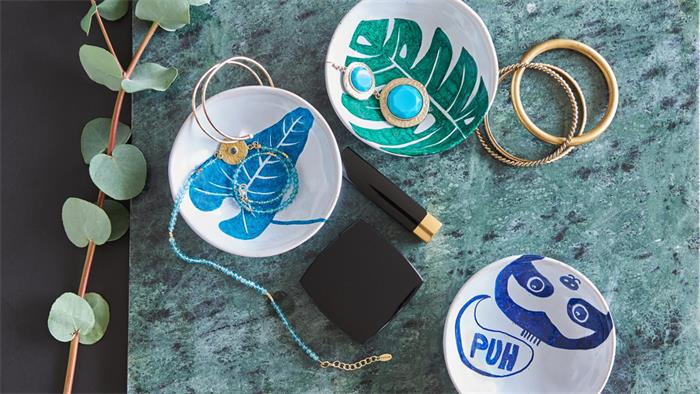 Ecsetirón készlet, porcelánra, EDDING "4200 Cool color", 6 különböző szín