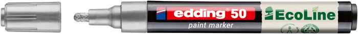 Lakkmarker, 2-3 mm, EDDING "50", ezüst