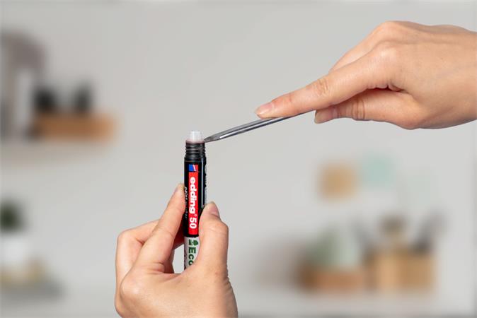 Lakkmarker, 2-3 mm, EDDING "50", ezüst