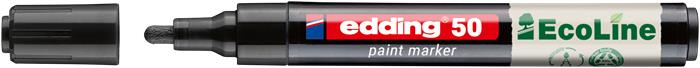 Lakkmarker, 2-3 mm, EDDING "50", fekete