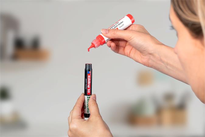 Lakkmarker, 2-3 mm, EDDING "50", kék