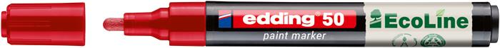 Lakkmarker, 2-3 mm, EDDING "50", piros