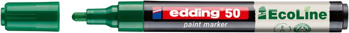 Lakkmarker, 2-3 mm, EDDING "50", zöld