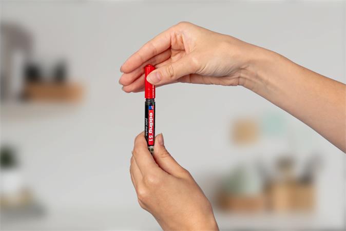 Lakkmarker, 1-2 mm, EDDING "51", kék