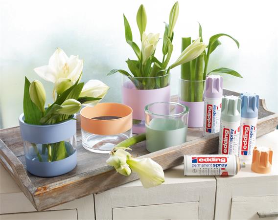 Akrilfesték spray, 200 ml, EDDING "5200", fényes fehér