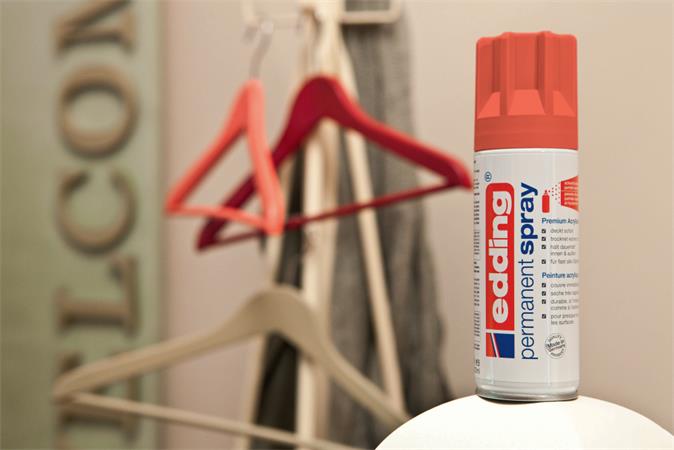 Akrilfesték spray, 200 ml, EDDING "5200", matt piros