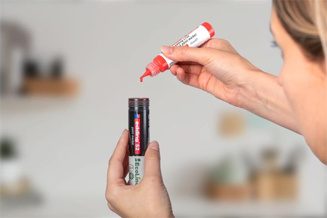 Lakkmarker, 4-15 mm, EDDING "52", fekete