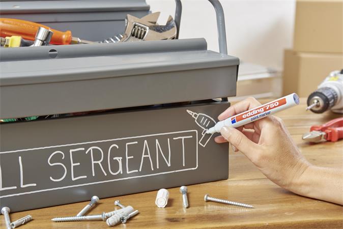 Lakkmarker, 2-4 mm, EDDING "750", rózsaszín