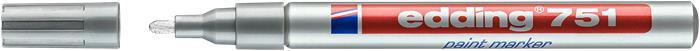 Lakkmarker, 1-2 mm, EDDING "751", ezüst