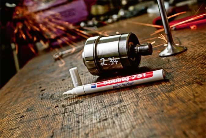 Lakkmarker, 1-2 mm, EDDING "751", sárga